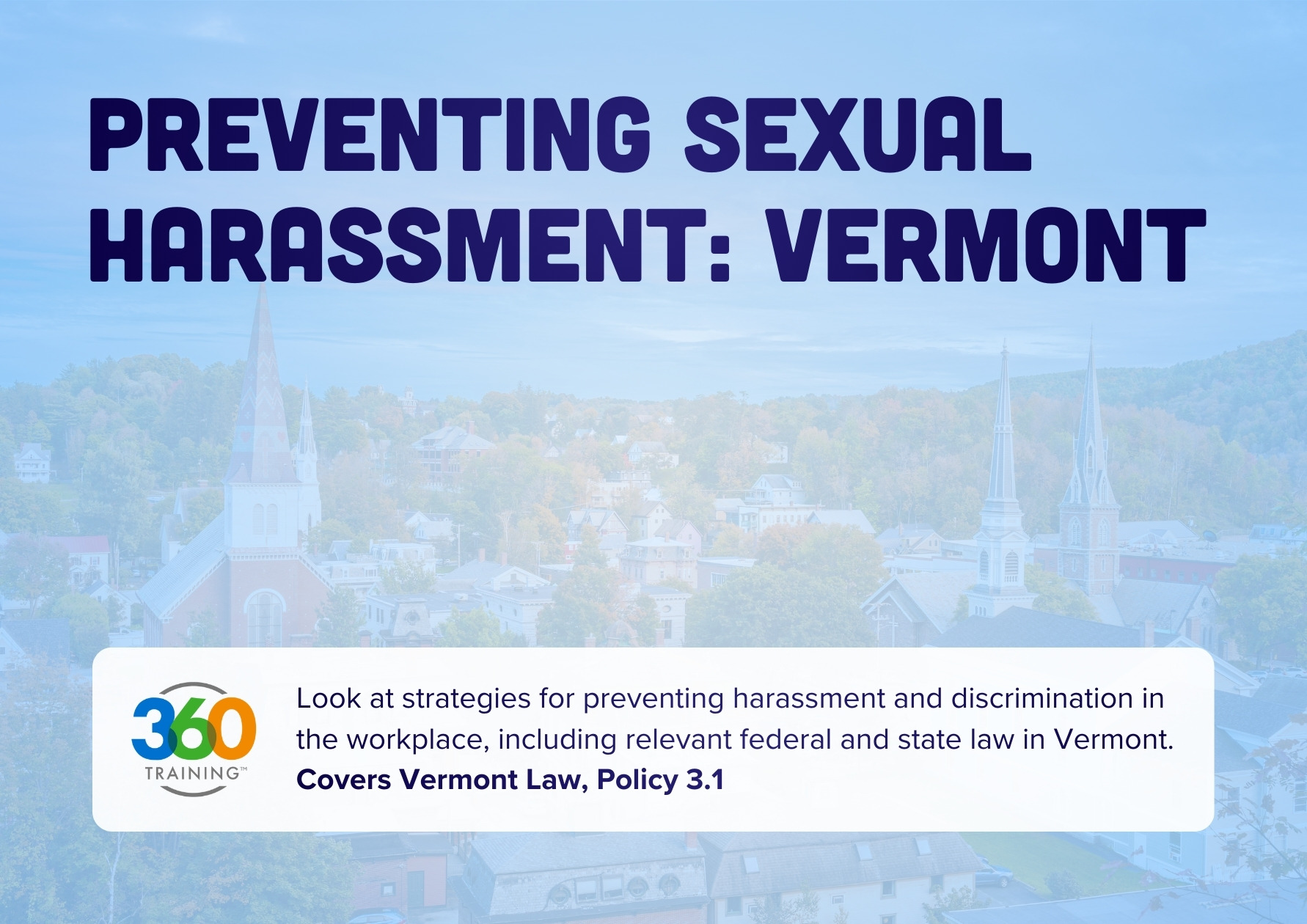 Preventing Sexual Harassment - Vermont