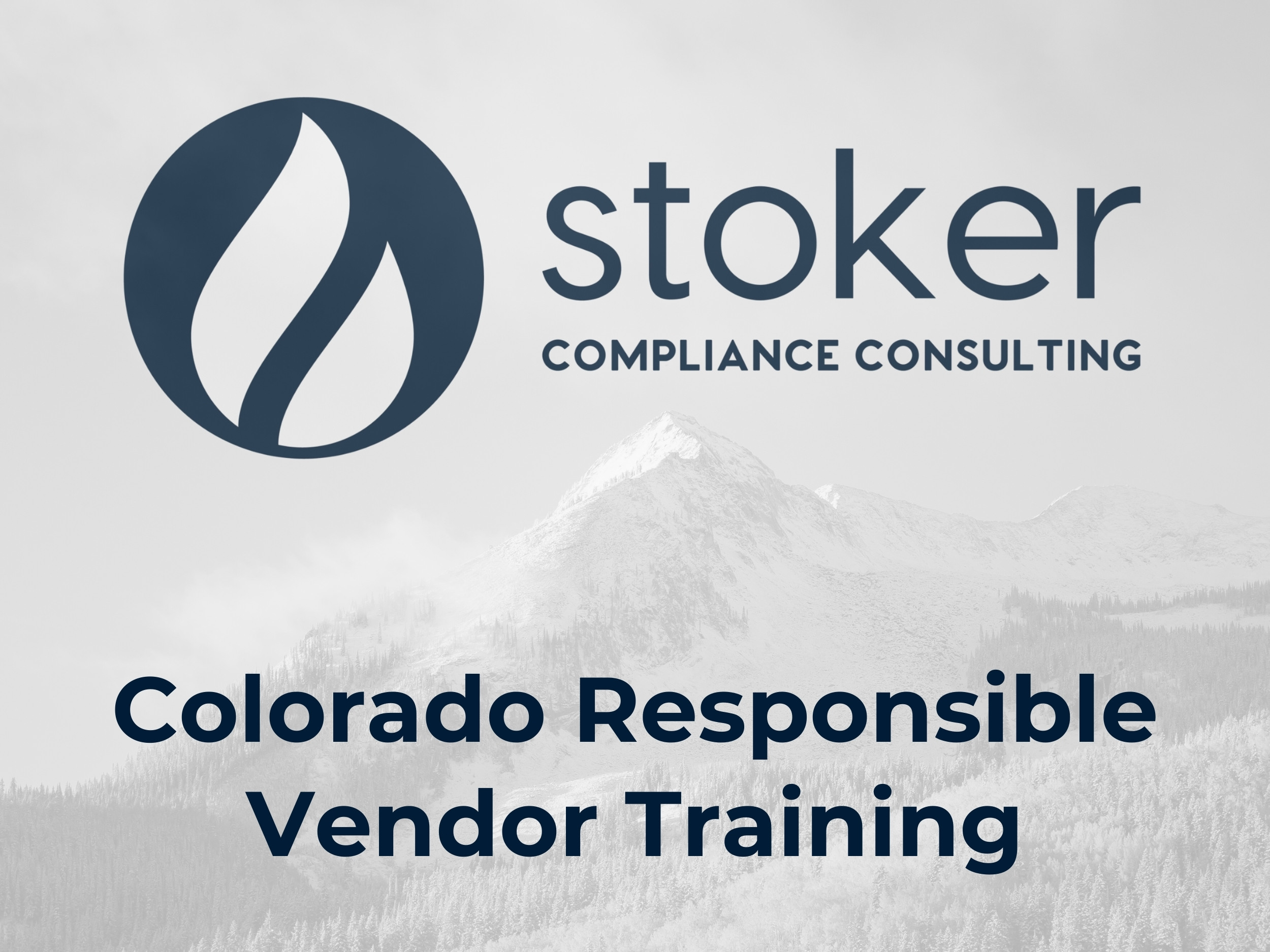 Stoker Compliance Responsible Vendor Training (CO)